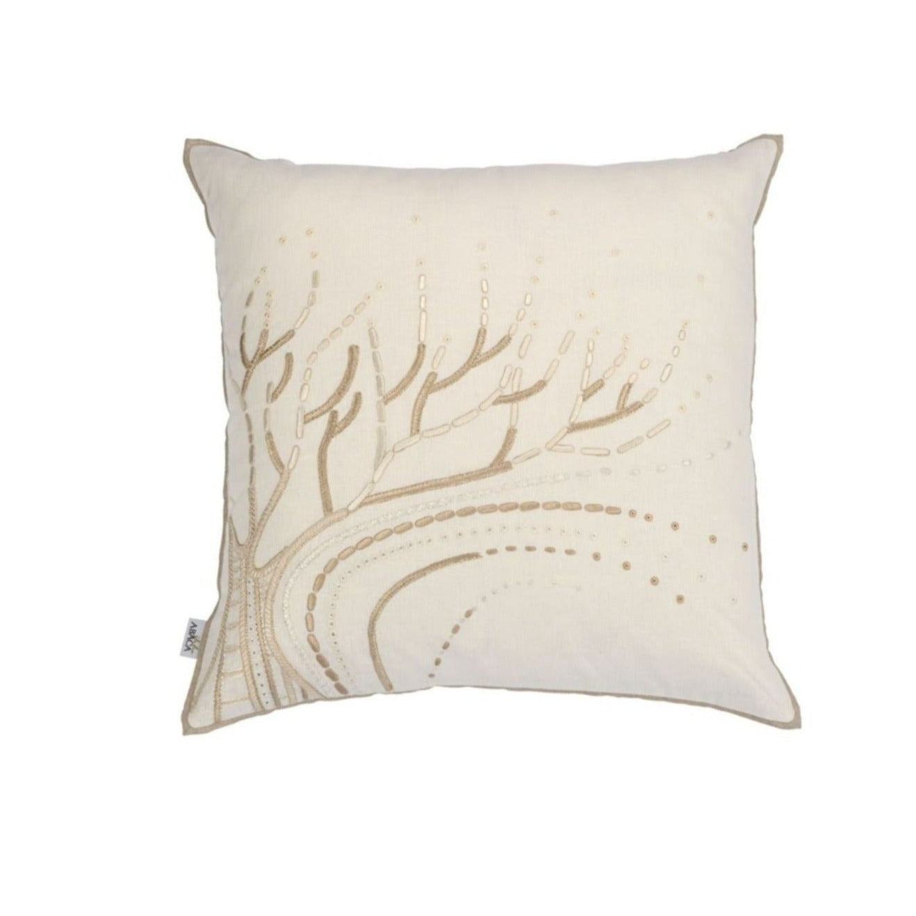 Boab White Cushion Cover - Boab Branch Embroidered