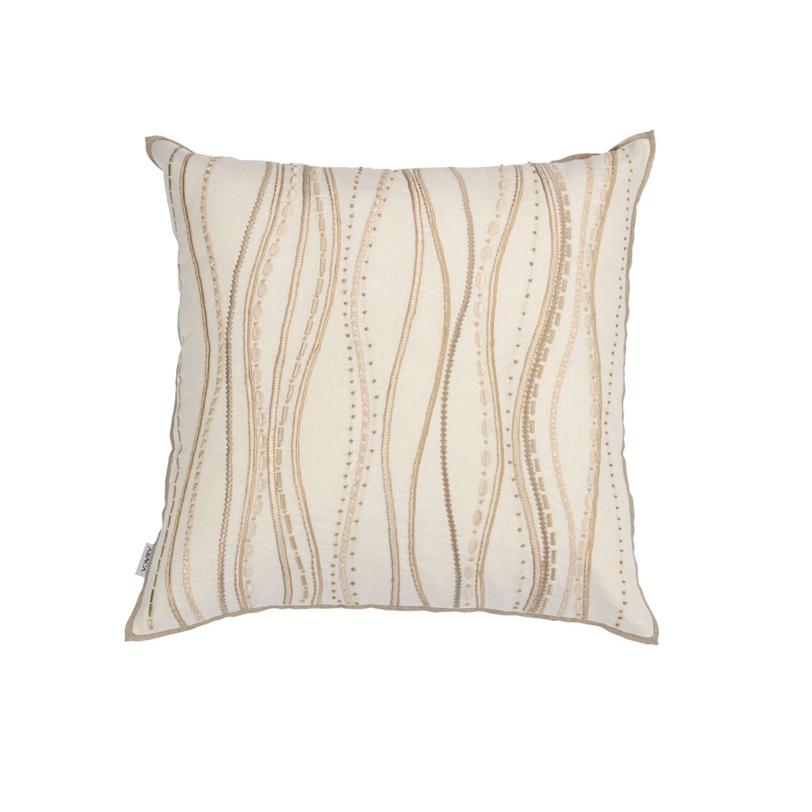 Boab White Cushion Cover - Wavy Design